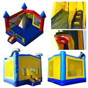 inflatable slides wet dry combo